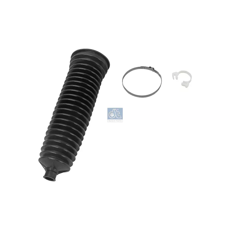 Soufflet, crémaillère de direction, d: 15 mm, D: 67 mm, L: 280 mm.