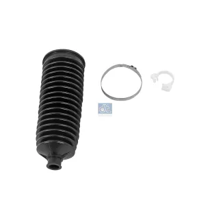 Soufflet, crémaillère de direction, d: 13 mm, D: 62 mm, L: 210 mm.