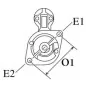 Motorino d'avviamento 12V 0,6Kw / 9 denti Iskra 11.130.034, 11.130.134, Ducellier 532021, 532023, 6136