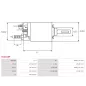 Solénoïdes de démarreur pour BOSCH 0001107029, 0001108087, 0001108106, 0001108109