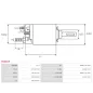 Solénoïdes de démarreur pour BOSCH 0001218011, 0001218016, 0001218021, 0001218023