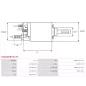 Solénoïdes de démarreur pour BOSCH 0001108079, 0001108093, 0001108150, 0001108151