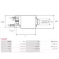 Solénoïdes de démarreur pour BOSCH 0001108093, 0001108150, 0001108151, 0001108159