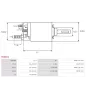 Solénoïdes de démarreur pour BOSCH 0001106019, 0001106020, 0001107016, 0001107040