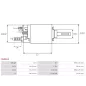 Solénoïdes de démarreur pour BOSCH 0001311104, 0001311105, 0001311106, 0001311108