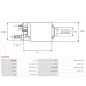 Solénoïdes de démarreur pour BOSCH 0001218027, 0001218028, 0001218134, 0001218135