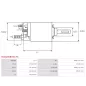 Solénoïdes de démarreur pour BOSCH 0001110041, 0001218027, 0001218028, 0001218134