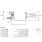 Solénoïdes de démarreur pour BOSCH 0001108115, 0001108145, 0001110010, 0001110041