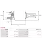 Solénoïdes de démarreur pour BOSCH 0001110110, 0001218009, 0001218026, 0001218027