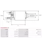 Solénoïdes de démarreur pour BOSCH 0001107030, 0001107075, 0001107079, 0001109034