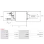 Solénoïdes de démarreur pour BOSCH 0001371019, 0001371020, 0001371119, 0001372001