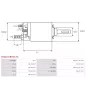 Solénoïdes de démarreur pour BOSCH 0001371001, 0001371019, 0001371020, 0001371119