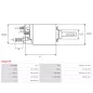 Solénoïdes de démarreur pour BOSCH 0001371019, 0001372001, 0001372005, 0001372006