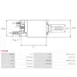 Solénoïdes de démarreur pour BOSCH 0001218157, 0001218757, 0001223001, 0001223014