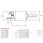 Solénoïdes de démarreur pour BOSCH 0001218157, 0001218757, 0001223001, 0001223014