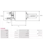 Solénoïdes de démarreur pour BOSCH 0001231002, 0001231032, 0001410037