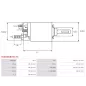 Solénoïdes de démarreur pour BOSCH 0001371004, 0001371006, 0001371008, 0001371020