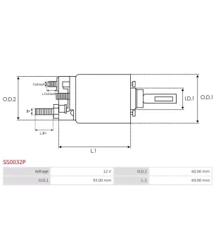 Solénoïdes de démarreur pour BOSCH 0001418002, 0001418003, 0001418004,