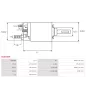 Solénoïdes de démarreur pour BOSCH 0001110039, 0001110053, 0001110113