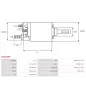 Solénoïdes de démarreur pour BOSCH 0001108174, 0001108175, 0001108220, 0001108221