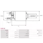 Solénoïdes de démarreur pour BOSCH 0001110071, 0001110072, 0986016920, 0986017170