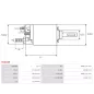 Solénoïdes de démarreur pour BOSCH 0001107034, 0001107045, 0001107056, 0001107100