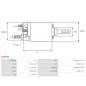 Solénoïdes de démarreur pour BOSCH 0001107461, 0001108167, 0001108171, 0001108173