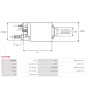 Solénoïdes de démarreur pour BOSCH 0001108184, 0001109014, 0001109028, 0001109029