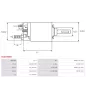 Solénoïdes de démarreur pour BOSCH 0001115008, 0001115056, 0001115072, 0001115079