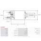 Solénoïdes de démarreur pour BOSCH 0001007032, 0001107031