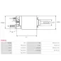 Solénoïdes de démarreur pour BOSCH 0001241001, 0001241003, 0001241007, 0001241014