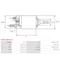 Solénoïdes de démarreur pour BOSCH 0001241007, 0001241014, 0001241019, 0001261001