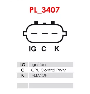 Alternateur 12V 150Amp  AS-PL UD101969A, MAZDA S51W-18-300, S51W-18-300A, S51W-18-300B, MITSUBISHI A002TX9481