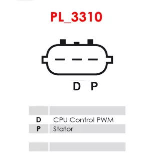 Alternateur 12V 130Amp AS-PL UD102091A, MAZDA PAF1-18-300A, MITSUBISHI A005TZ1181, A005TZ1181ZX, A5TZ1181