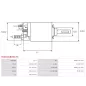 Solénoïdes de démarreur pour BOSCH 0001109301, 0001109302, 0001109303, 0001109313