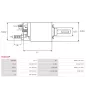 Solénoïdes de démarreur pour BOSCH 0001109302, 0001109303, 0001109313, 0001109332