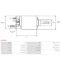 Solénoïdes de démarreur pour BOSCH 0001109205, 0001109306, 0001109324, 0001109325