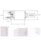 Solénoïdes de démarreur pour BOSCH 0001109205, 0001109306, 0001109324, 0001109325