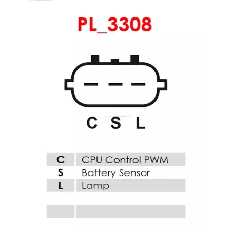 Alternateur 12V 110Amp AS-PL UD30167A, MITSUBISHI A002TJ1282