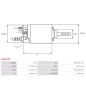 Solénoïdes de démarreur pour BOSCH 0001109306, 0001109324, 0001109325, 0001109387