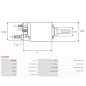 Solénoïdes de démarreur pour BOSCH 0001109062, 0001109068, 0001112017, 0001112018