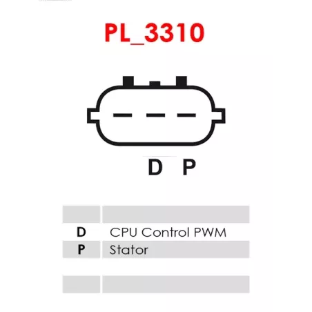 Alternateur 12V 100Amp AS-PL UD102203A, MITSUBISHI A005TJ1081, A5TJ1081