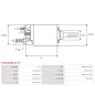 Solénoïdes de démarreur pour BOSCH 0001108125, 0001108128, 0001108197, 0001109015