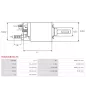 Solénoïdes de démarreur pour BOSCH 0001108406, 0001109258, 0001109259, 0001109260