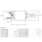 Solénoïdes de démarreur pour BOSCH 0001362045, 0001362061, 0001362079, 0001362081