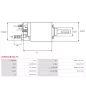 Solénoïdes de démarreur pour BOSCH 0001121409, 0001121410, 0001121411, 0001121412