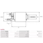 Solénoïdes de démarreur pour BOSCH 0001208045, 0001208050, 0001208250, 0001217001, 0001311032