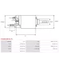 Solénoïdes de démarreur pour BOSCH 0001110017, 0001110999, 0001125507, 0001125508