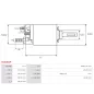 Solénoïdes de démarreur pour BOSCH 0001110017, 0001110999, 0001125507, 0001125508