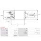 Solénoïdes de démarreur pour BOSCH 0001110040, 0001110047, 0001110059, 0001115011